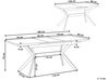 Rozkladací jedálenský stôl 140/180 x 80 cm sivá/čierna BENSON_790583
