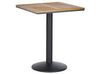 Záhradný stôl 60 x 60 cm svetlé drevo/čierna PALMI_808200