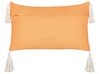 Cuscino velluto arancione 30 x 50 cm LITHOPS_887914
