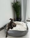 Cama para perro de algodón gris/blanco ø 70 cm DALAMAN _834425