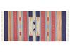 Kelim Teppich Baumwolle mehrfarbig 80 x 150 cm geometrisches Muster Kurzflor GANDZAK_870093