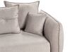 Velvet Sofa Bed with Storage Taupe VALLANES_904099
