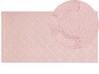 Koberec z umelej zajačej kožušiny 80 x 150 cm ružový GHARO_866727