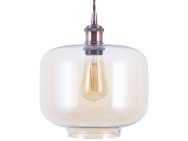 Loftlampe Glas/Kobber LANATA