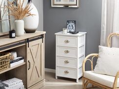 Lipasto 4 laatikkoa valkoinen LUCY Lipasto 4 laatikkoa valkoinen LUCY