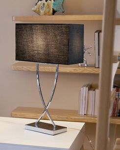 Pöytävalaisin metalli musta/hopeinen YASUNI Pöytävalaisin metalli musta/hopeinen YASUNI