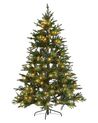 Christmas Tree Pre-Lit 180 cm Green FIDDLE_832243