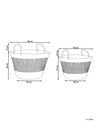 Set of 2 Seagrass Baskets Natural AROWANA_824893