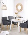 Fabric Dining Chair Grey ROCKEFELLER_770957