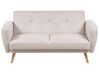 6-Sitzer Sofa Set hellbeige verstellbar mit Ottomane FLORLI_905903