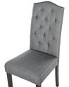 	Conjunto de 2 sillas de comedor de poliéster gris/negro SHIRLEY_781771
