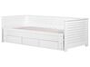 Wooden EU Single to Super King Size Daybed with Storage White CAHORS_729478