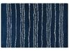 Teppich blau / weiß 200 x 300 cm Streifenmuster Shaggy TASHIR_854454