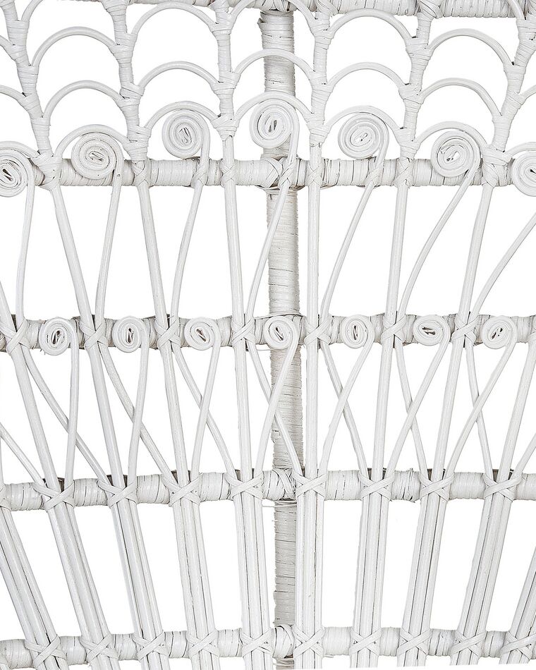 Poltrona In Rattan Intrecciato Emmanuelle, Colore Marrone, 82x70x140 Cm, Design Ampio E Arioso