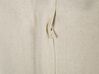 Almofada decorativa tufada em algodão creme e cinzenta 45 x 45 cm HELICONIA_835079