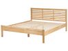 Łóżko drewniane 160 x 200 cm jasne CARNAC_677788