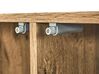 Sideboard heller Holzfarbton / schwarz 3 Schubladen 2 Türen FIORA_828806