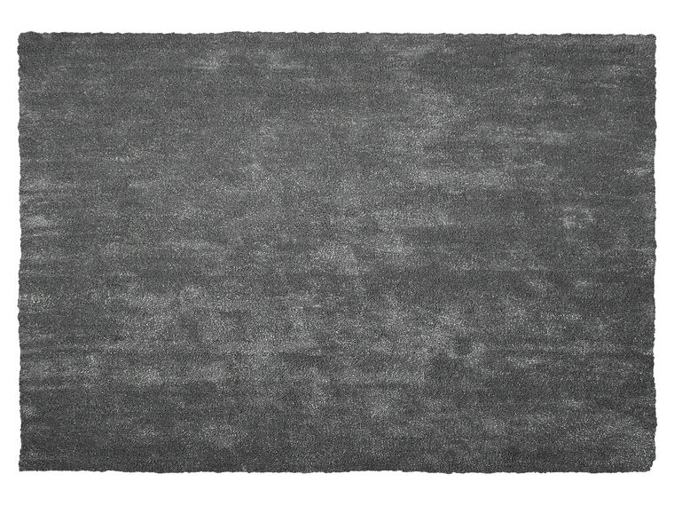 Vloerkleed polyester donkergrijs 140 x 200 cm DEMRE_683514
