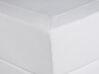 Cama de casal continental em pele sintética branca 180 x 200 cm PRESIDENT_35834
