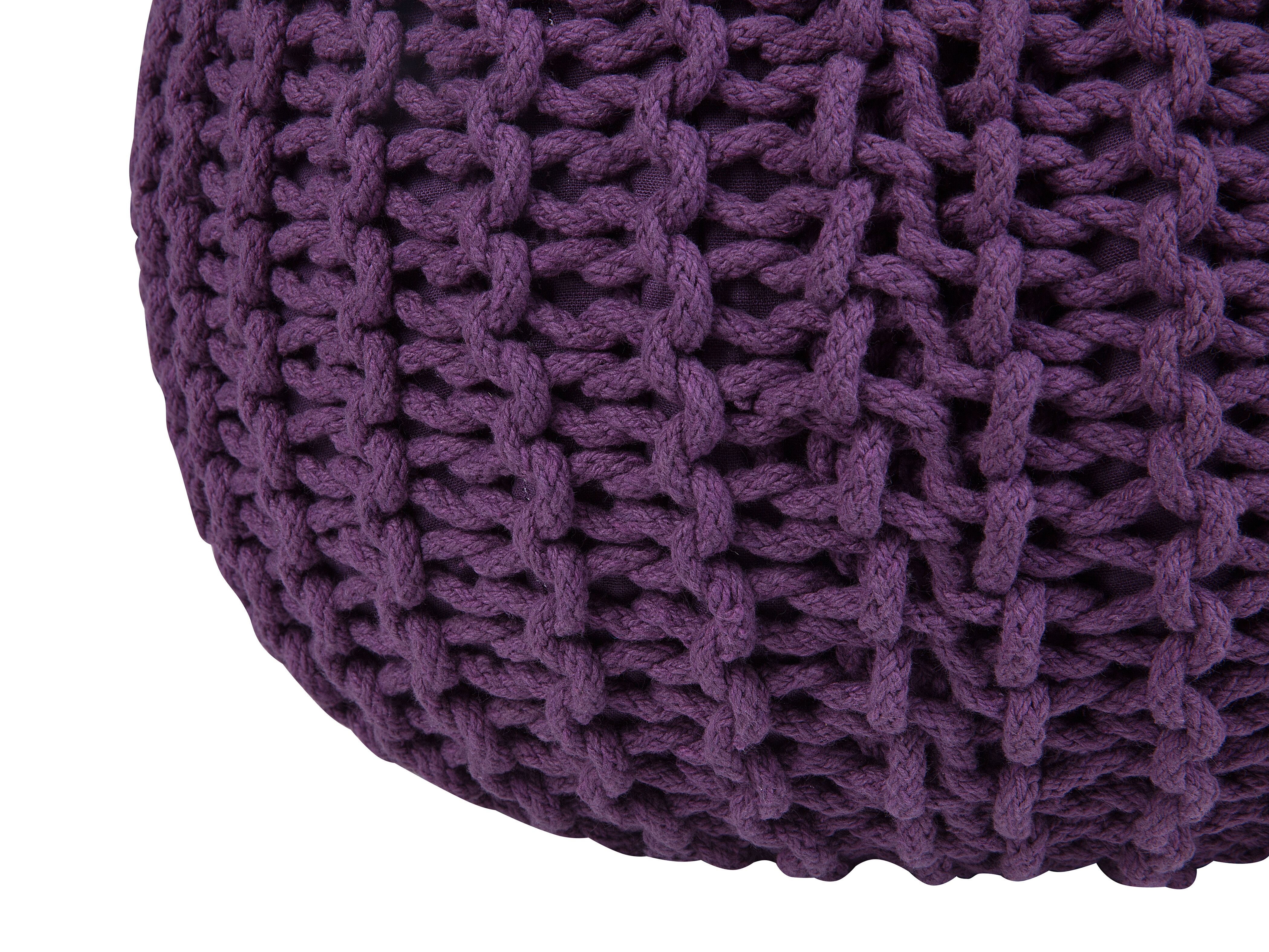 Puf 50 x 35 cm fioletowy CONRAD