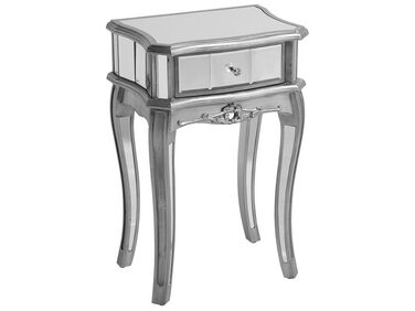 Mirrored Side Table Silver SOMMA