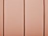 Cama con somier de terciopelo rosa melocotón/dorado 140 x 200 cm MARVILLE_835951