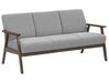 3 Seater Fabric Sofa Grey ASNES_786838