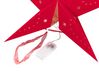 Weihnachtsdeko LED Samtstoff rot Sternform 45 cm 2er Set MOTTI_835574