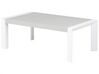Divano angolare da giardino con tavolino in alluminio bianco CASTELLA_555230