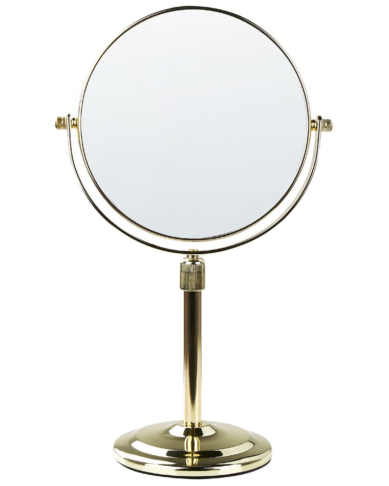 Makeup Mirror ø 20 cm Gold AVERYON_848230