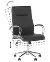 Faux Leather Office Chair Black OSCAR_812197