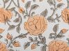 Dekokissen Blumenmuster Baumwolle mehrfarbig 45 x 45 cm MEADIA_839059