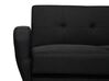 2 Seater Fabric Sofa Bed Black FLORLI_704105