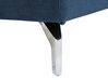Left Hand Fabric Corner Sofa Navy Blue GLOSLI_720103