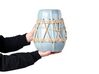 Terracotta dekorativ vase 27 cm blå KAMERING_849884