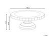 Tortenplatte Mangoholz hellbraun Antik-Optik rund ⌀ 30 cm MEMFIS_902218