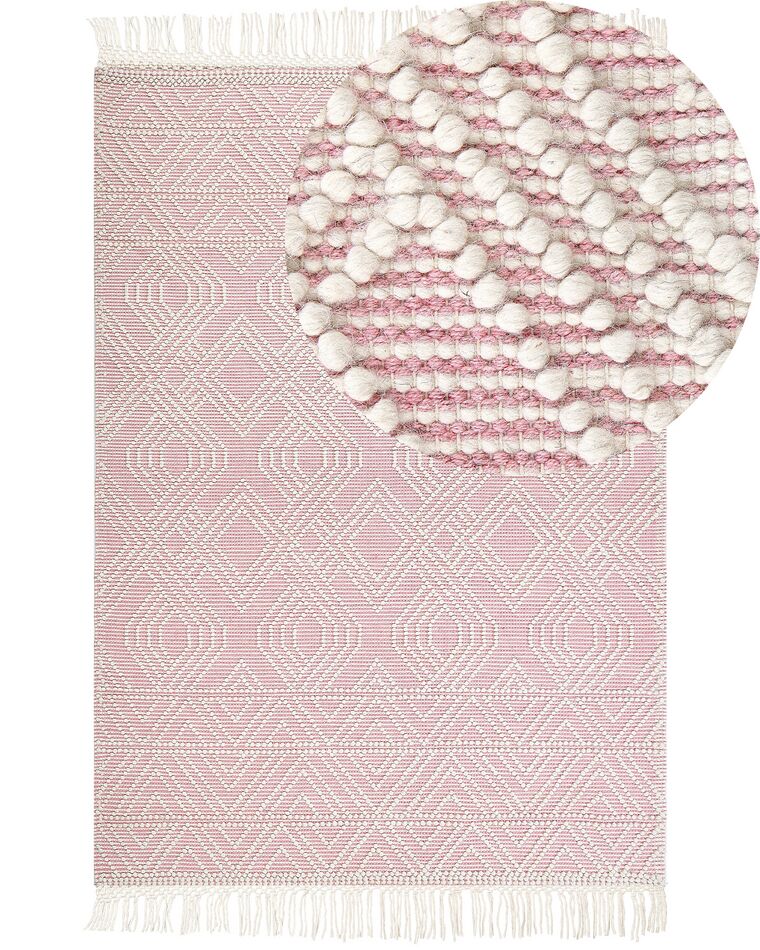 Rózsaszín szőnyeg 160 x 230 cm ADANA_856163
