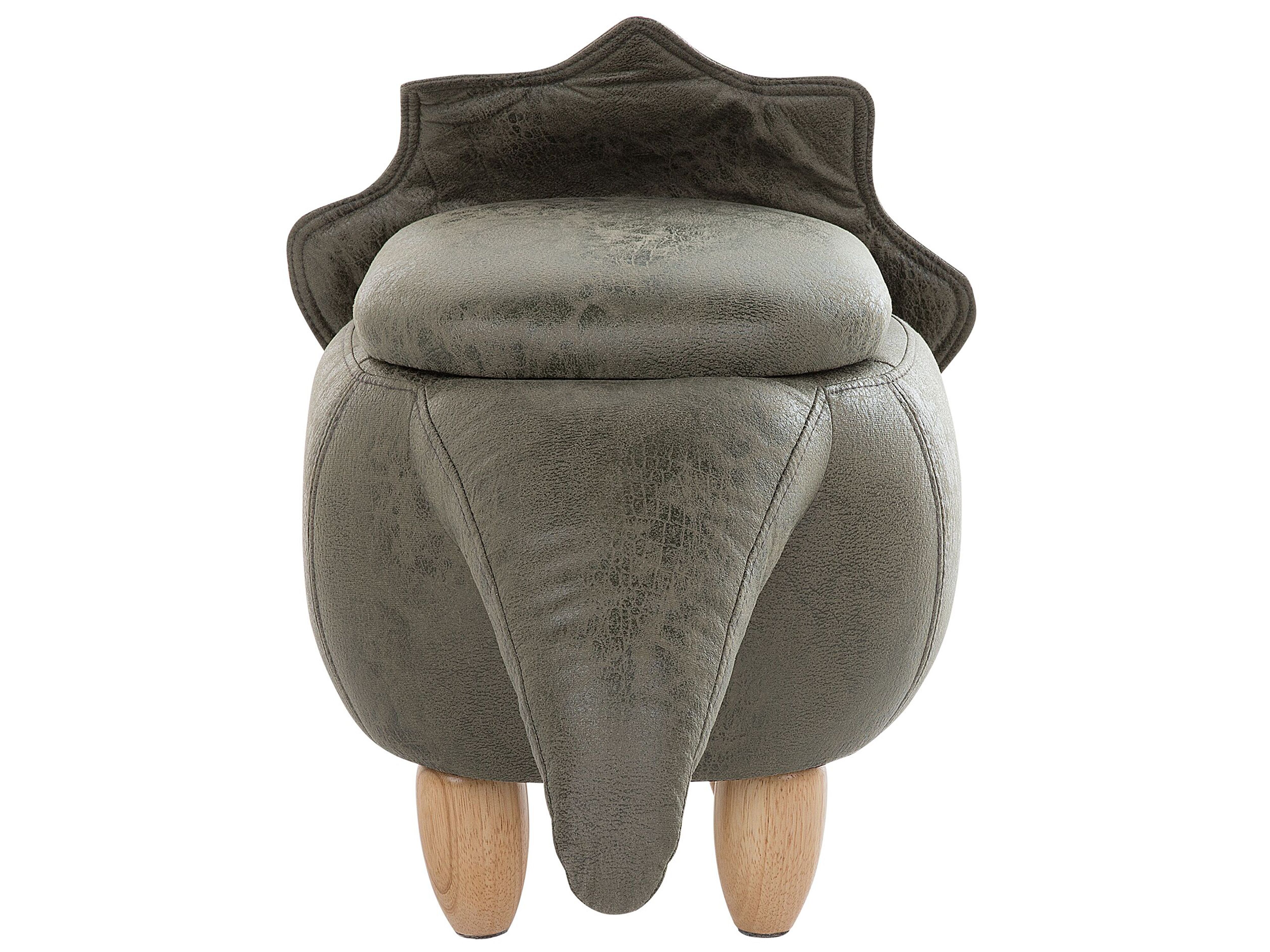 Pufa zwierzak ze schowkiem zielona TRICERATOPS