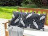 Lot de 2 coussins de jardin avec motif d'oiseaux 40 x 60 cm noir PIANAZZO_881496