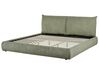 Łóżko sztruksowe 180 x 200 cm zielone VINAY_880009