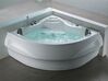 Whirlpool Corner Bath with LED and Bluetooth Speaker 2100 x 1450 mm White MONACO_773623