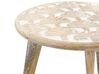 Conjunto de 2 mesas de apoio em madeira clara de mango HURSI_852355