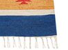 Alfombra kilim de algodón rojo/azul/amarillo 80 x 300 cm TARONIK_869928