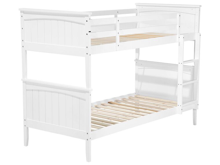 Bunk Bed Pine Wood White ALBON Beliani.co.uk