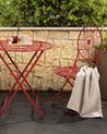Piros fém kerti szék kétdarabos szettben SCARIO_856031
