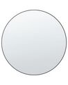 Kulaté nástěnné zrcadlo ⌀ 80 cm černé ANNEMASSE_844167