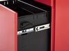 3 Drawer Metal Filing Cabinet Red CAMI_783379