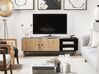 Mueble TV negro/madera clara ABILEN_791827