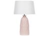 Keramická stolní lampa růžová ZARIMA_822394
