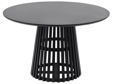 Fekete színű étkezőasztal ⌀ 120 cm MESILLA II